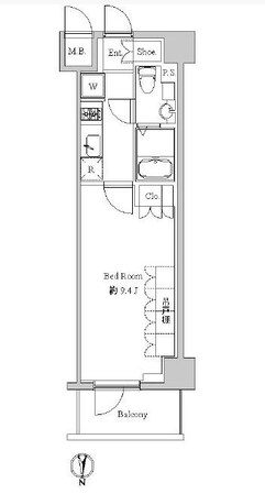 スペーシア住吉の物件間取画像
